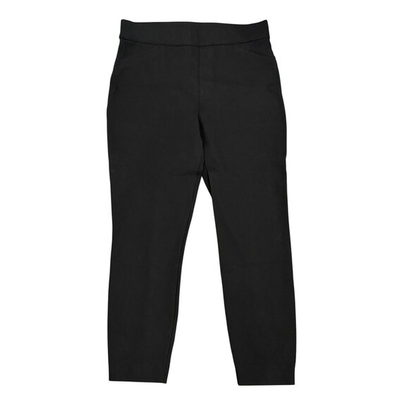 Spanx Womens Slimming Ankle Pants Size Large Black Rayon Blend - Picture 1 of 5